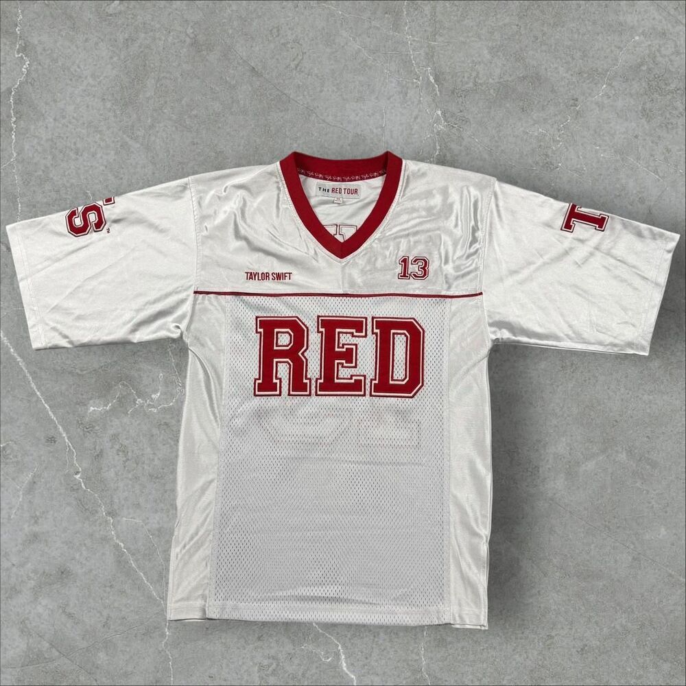 Taylor Swift Red Tour Football Jersey Official 2013 Concert Merch Rare Size - XS